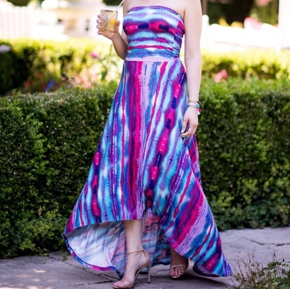 Nordstrom Dresses & Skirts - Nordstrom Felicity and Coco beach vacation strapless stretchy maxi dress small s